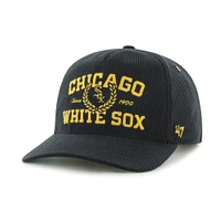 Men's '47 Black Chicago White Sox Laurus Corduroy Hitch Snapback Hat