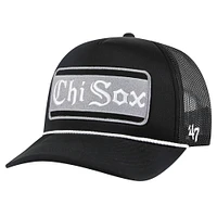 Men's  '47 Black Chicago White Sox Local Patch Foam Front Trucker Adjustable Hat