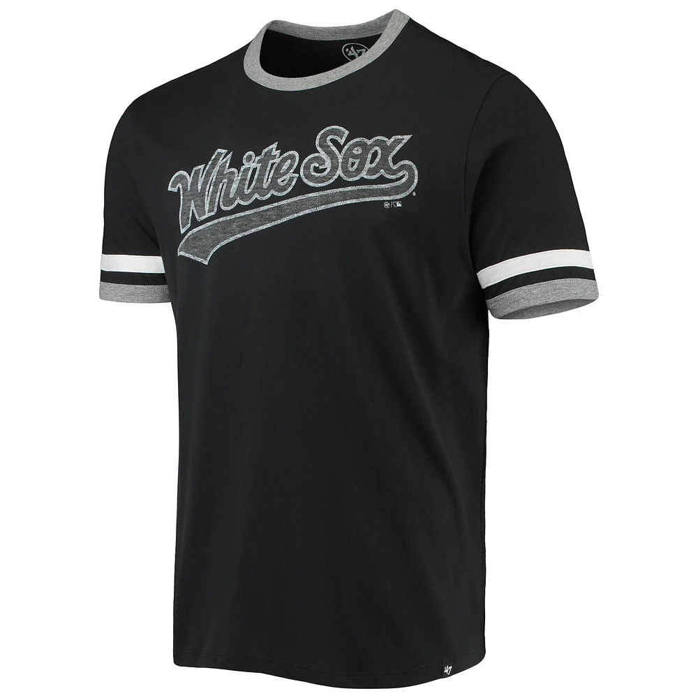 Men's '47 Black Chicago White Sox Team Name T-Shirt