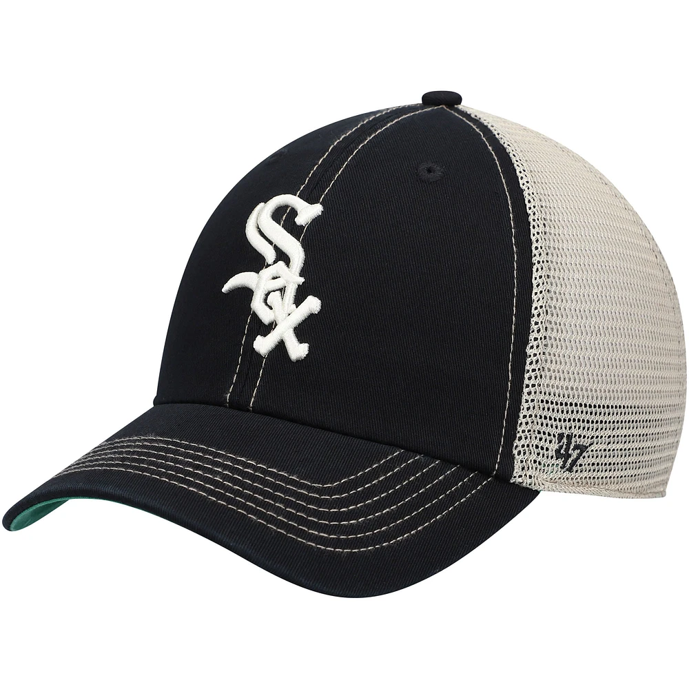 '47 Black Chicago White Sox Trawler Clean Up Trucker Snapback Casquette pour homme