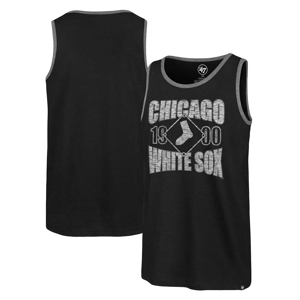 Men's '47 Black Chicago White Sox Upload Franklin Tank Top