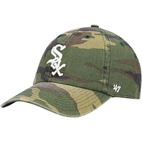 Casquette réglable '47 Camo Chicago White Sox Team Clean Up pour homme