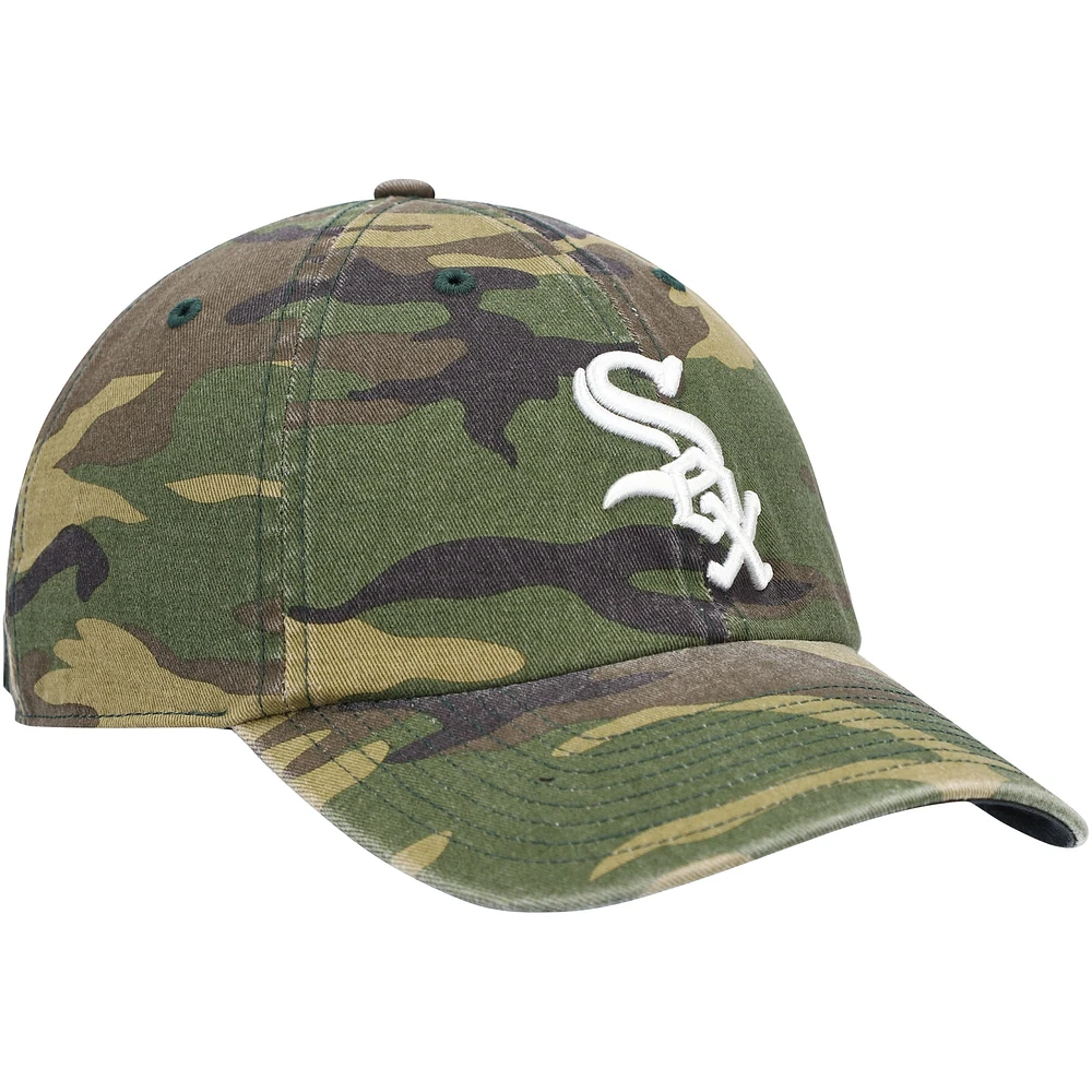 Men's '47 Camo Chicago White Sox Team Clean Up Adjustable Hat