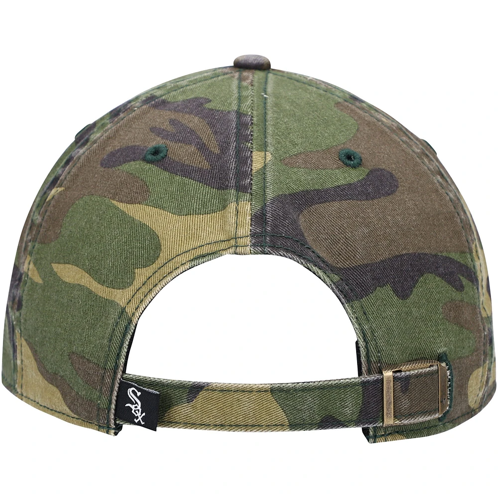 Casquette réglable '47 Camo Chicago White Sox Team Clean Up pour homme