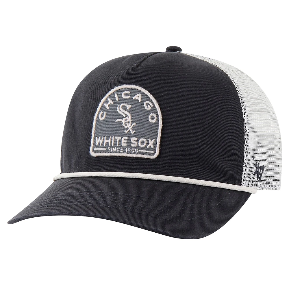 Casquette réglable '47 Charcoal Chicago White Sox Cypress Trucker Hitch pour hommes