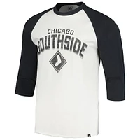 Men's '47 Cream Chicago White Sox City Connect Crescent Franklin Raglan 3/4-Sleeve T-Shirt