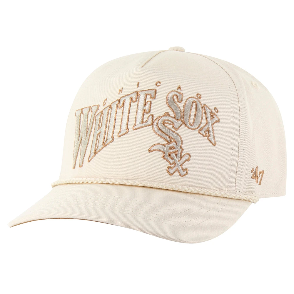 Casquette ajustable à corde à vagues neutres Chicago White Sox '47 Cream pour homme