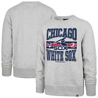 Men's '47  Gray Chicago White Sox Letters Headline Pullover Sweatshirt