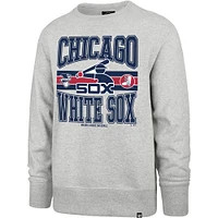 Men's '47  Gray Chicago White Sox Letters Headline Pullover Sweatshirt