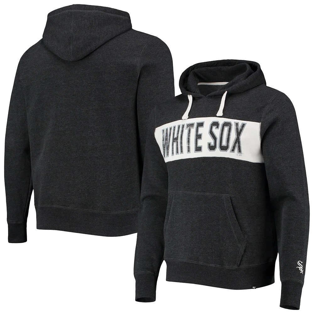 Chandail à capuchon pour homme '47 Heathered Black Chicago White Sox Team