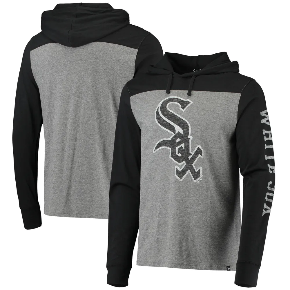 47 Heathered Gray/Black Chicago White Sox Franklin Wooster Pullover Hoodie Heather Gray