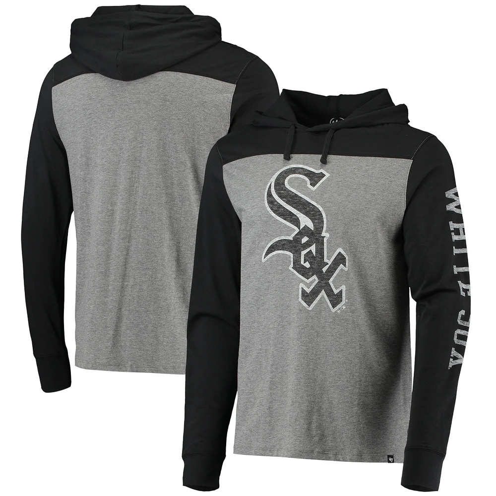 Chandail à capuchon Franklin Wooster Chicago White Sox '47 pour homme, gris chiné/noir