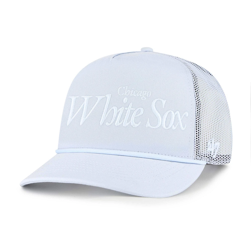 Men's '47 Light Blue Chicago White Sox Foundation Script Hitch Adjustable Trucker Hat