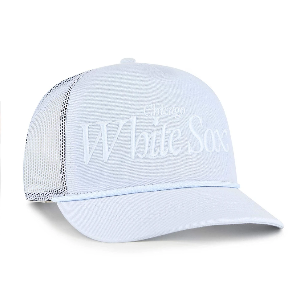 Men's '47 Light Blue Chicago White Sox Foundation Script Hitch Adjustable Trucker Hat