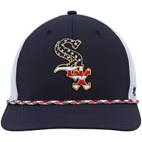 Casquette Snapback '47 Navy/White Chicago White Sox Flag Fill pour homme