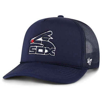 Casquette snapback avec logo en mousse Chicago White Sox '47 pour homme, bleu marine