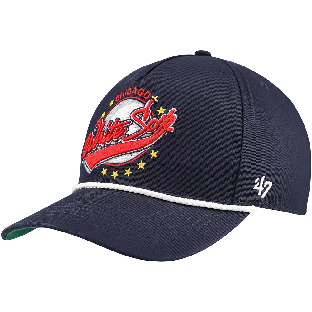 Casquette ajustable Premier Hitch de la collection Wax Pack de Chicago White Sox '47 bleu marine pour hommes