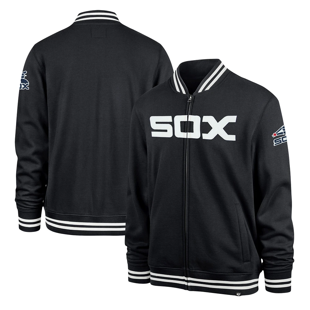 Men's '47 Navy Chicago White Sox Wax Pack Pro Camden Full-Zip Track Jacket