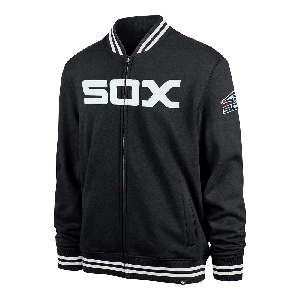 Men's '47 Navy Chicago White Sox Wax Pack Pro Camden Full-Zip Track Jacket