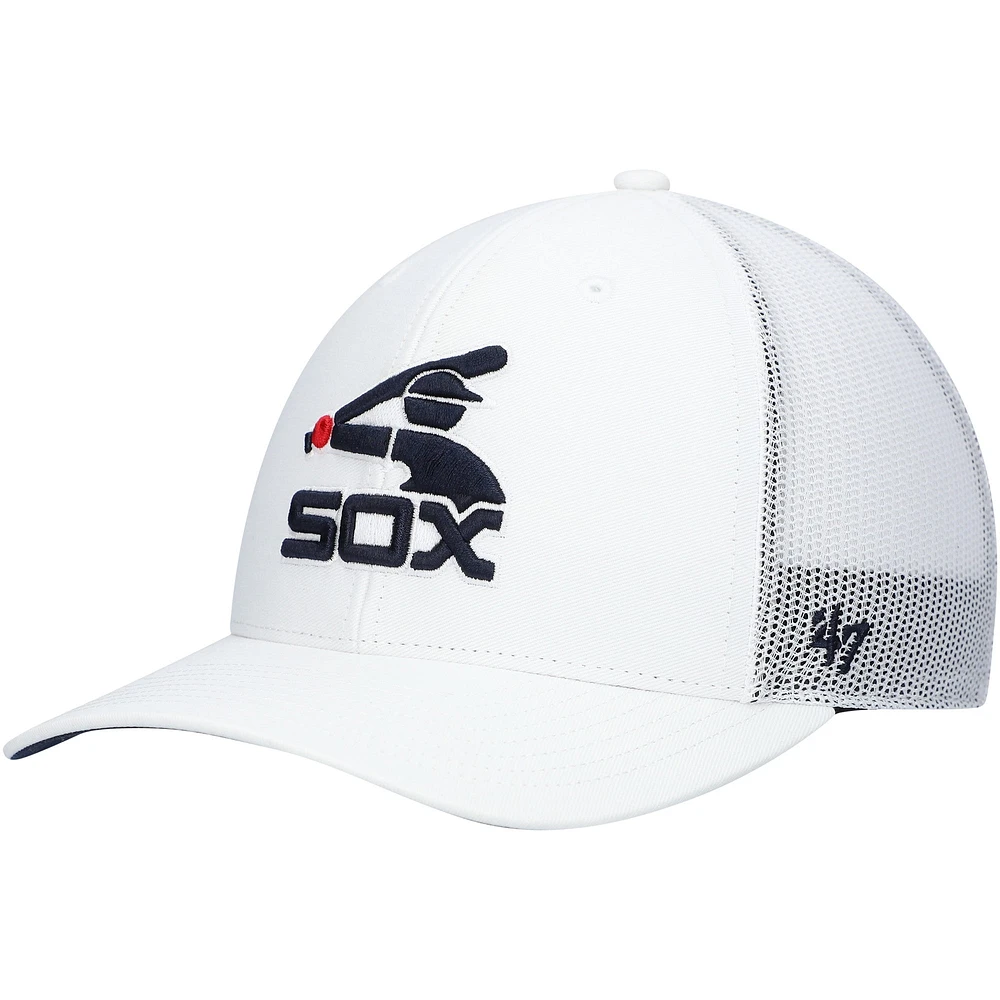 Casquette de camionneur secondaire '47 White Chicago White Sox pour homme