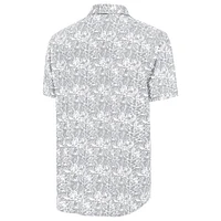 Men's Antigua Gray Chicago White Sox Resort Button-Up Shirt