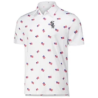 Men's Antigua White Chicago Sox  Americana Polo