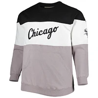 Men's Black/Gray Chicago White Sox Big & Tall Pullover Sweatshirt