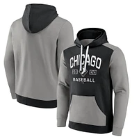 Men's Black/Gray Chicago White Sox Chip Pullover Hoodie