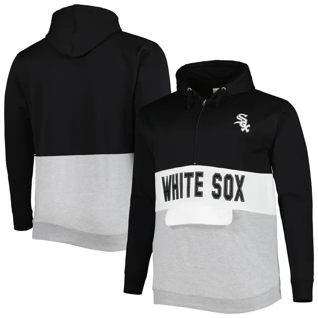 Lids Chicago White Sox Stitches Stripe Pullover Hoodie - Black/White