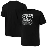 Men's Black Chicago White Sox Big & Tall Hometown Collection Southsider T-Shirt