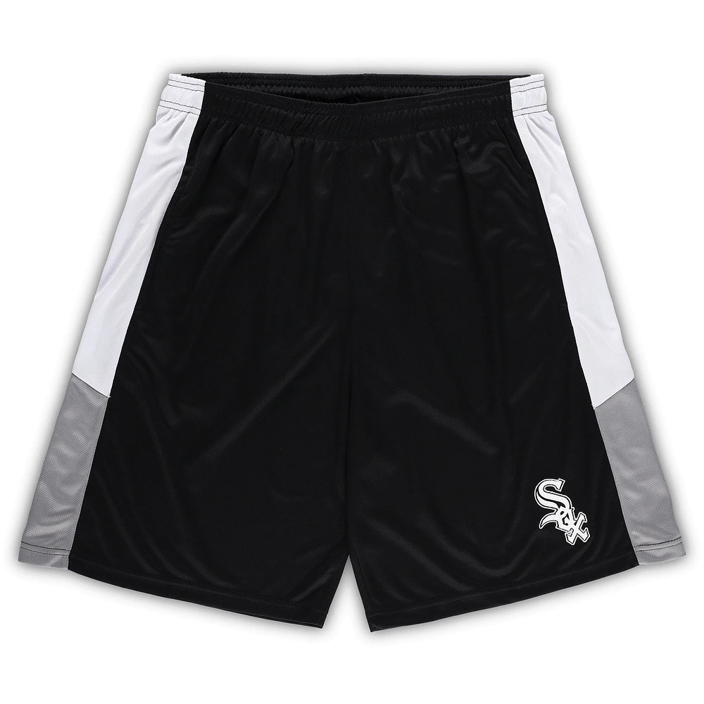 Lids Chicago White Sox Big & Tall Team Shorts - Black