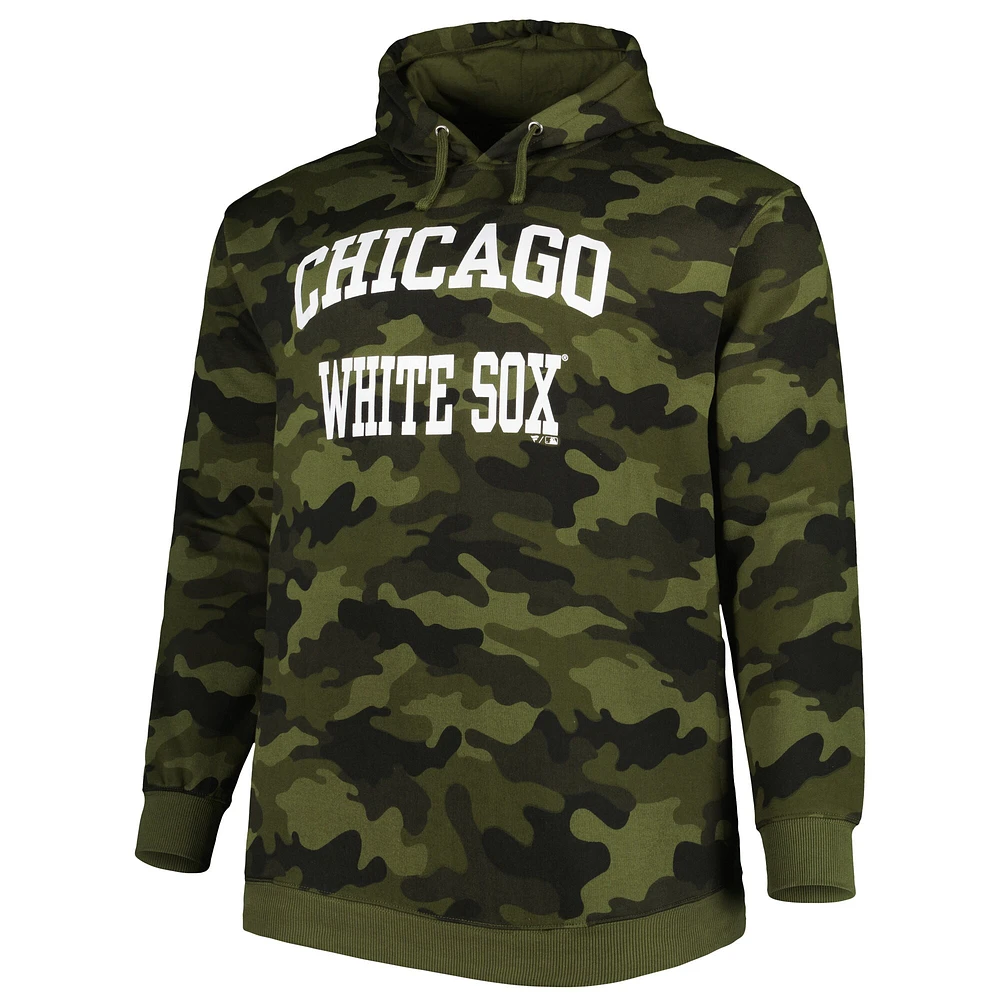 Sweat à capuche imprimé camouflage Chicago White Sox pour homme