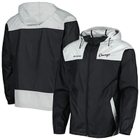 Men's Columbia Black/Gray Chicago White Sox Omni-Shade Flash Forward Challenger Full-Zip Windbreaker Jacket