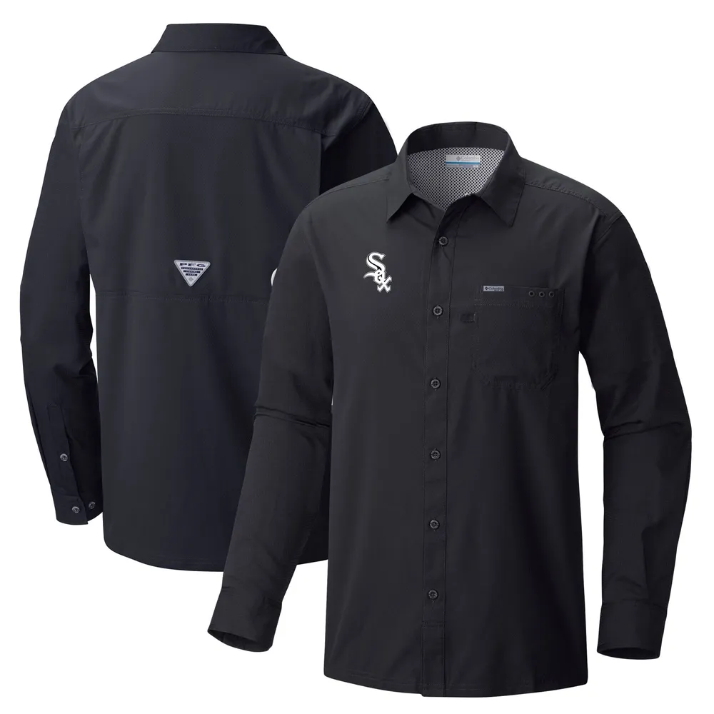 Lids Chicago White Sox Columbia Slack Tide Long Sleeve Button-Up Shirt -  Black