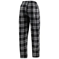 Ensemble de pyjama et pantalon avec écusson Chicago White Sox Concepts Sport pour homme, noir/gris