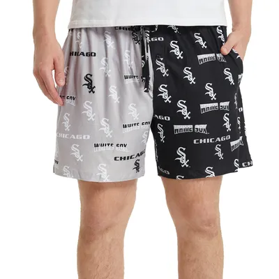 Chicago White Sox Concepts Sport Breakthrough AOP Knit Split Shorts - Black/Gray