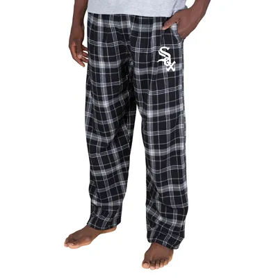 Chicago White Sox Concepts Sport Ultimate Plaid Flannel Pajama Pants - Black