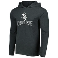 Men's Concepts Sport Heather Black/Heather Charcoal Chicago White Sox Meter Pullover Hoodie & Joggers Set