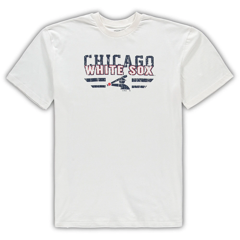 Pyjama Big & Tall Pinstripe Chicago White Sox Concepts Sport pour homme Blanc/Marine