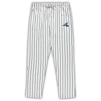 Pyjama Big & Tall Pinstripe Chicago White Sox Concepts Sport pour homme Blanc/Marine