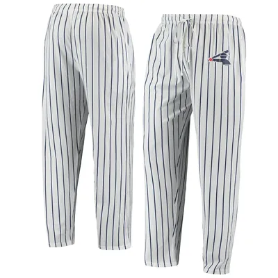 Chicago White Sox Concepts Sport Logo Vigor Pinstripe Pants - White/Navy