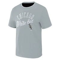 Men's Darius Rucker Collection by Fanatics Black/Gray Chicago White Sox Two-Way Ringer Reversible T-Shirt