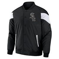 Men's Darius Rucker Collection by Fanatics Black Chicago White Sox Baseball Raglan Full-Snap Jacket