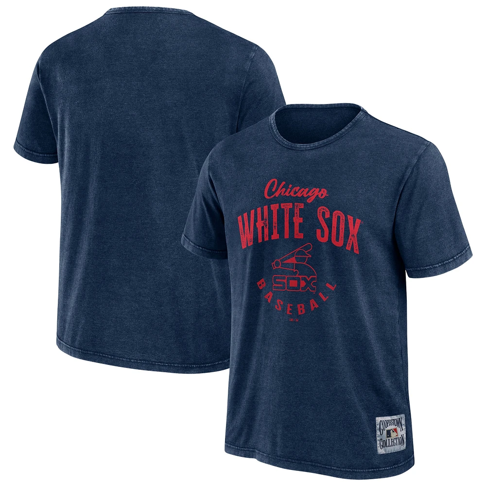 Men's Darius Rucker Collection by Fanatics Heather Navy Chicago White Sox Cooperstown Washed T-Shirt