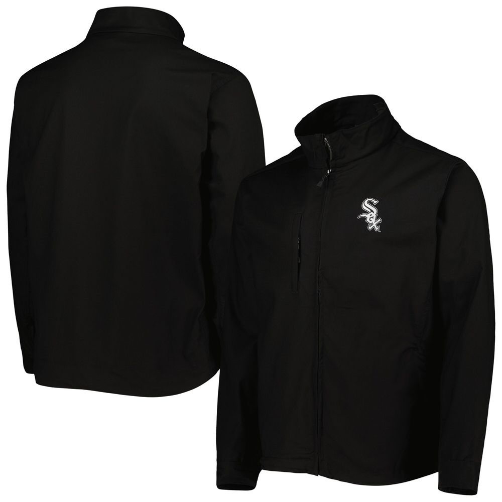 Men's Dunbrooke Black Chicago White Sox Journey Tri-Blend Full-Zip Jacket