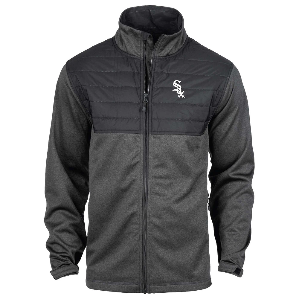 Veste entièrement zippée Dunbrooke Heather Black Chicago White Sox Explorer pour hommes