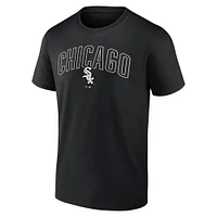 Men's Fanatics Black/Heather Gray Chicago White Sox Arch T-Shirt & Shorts Combo Set