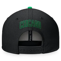 Men's Fanatics Black/Kelly Green Chicago White Sox Lucky Snapback Hat