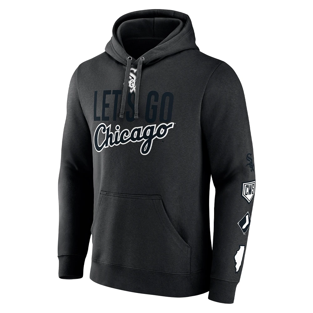 Sweat à capuche noir pour hommes Fanatics Chicago White Sox Bases Loaded