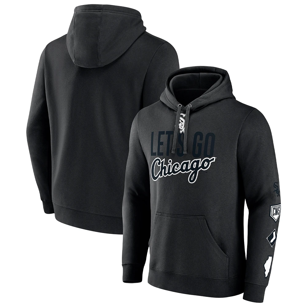 Men's Fanatics Black Chicago White Sox Bases Loaded Pullover Hoodie